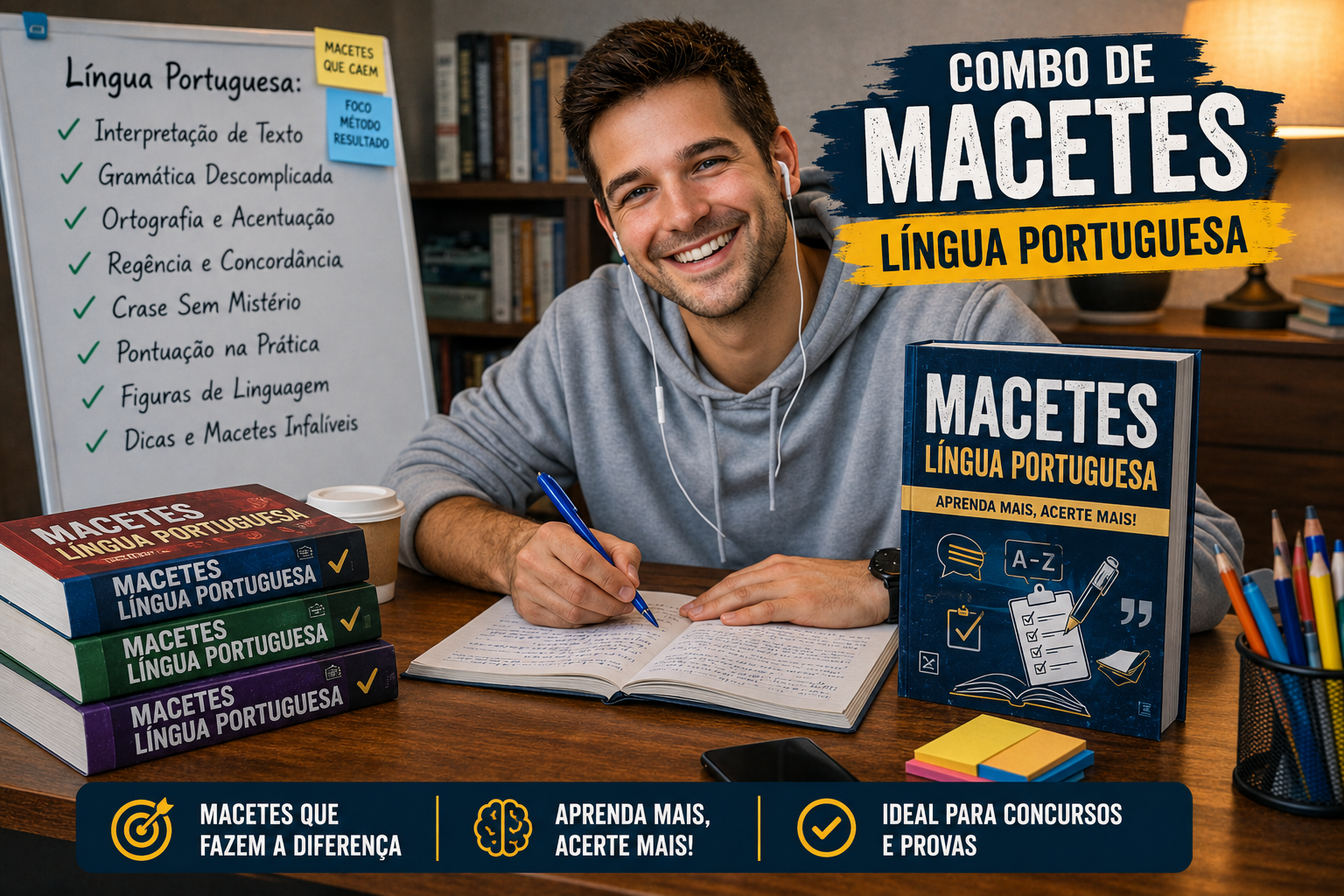Combo de Macetes de Língua Portuguesa